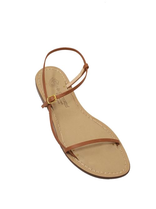 sandali non infradito color cuoio Da Costanzo | SANDALINONINFRADITOFASCIASOTTILECUOIO